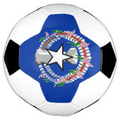 Fahne der Nördlichen Marianen Fußball (Gedreht)