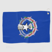 Fahne der Nördlichen Marianen Golfhandtuch (Horizontal)