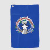 Fahne der Nördlichen Marianen Golfhandtuch (Vorderseite)