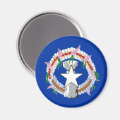Fahne der Nördlichen Marianen Magnet (Vorderseite/Rückseite)