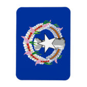 Fahne der Nördlichen Marianen Magnet (Vertikal)