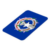 Fahne der Nördlichen Marianen Magnet (Linke Seite)