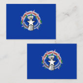 Fahne der Nördlichen Marianen Mitteilungskarte (Vorne/Hinten)