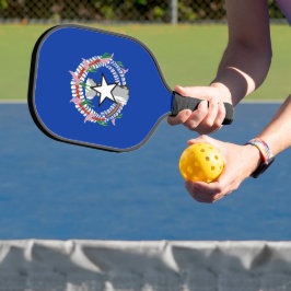 Fahne der Nördlichen Marianen Pickleball Schläger