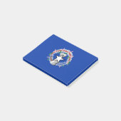 Fahne der Nördlichen Marianen Post-it Klebezettel (angewinkelt)