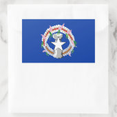 Fahne der Nördlichen Marianen Rechteckiger Aufkleber (Tasche)