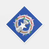 Fahne der Nördlichen Marianen Serviette (Ecke)
