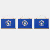 Fahne der Nördlichen Marianen Wandteppich Mit Holzrahmen (Dreifach)