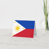 Fahne der Philippinen Karte (Vorderseite)