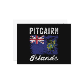 Fahne der Pitcairn-Inseln gestört Postkarte