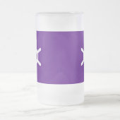 Fahne der Präfektur Tokio, Japan, Mattierter Glasb Mattglas Bierglas (Mittel)