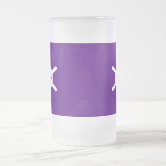 Fahne der Präfektur Tokio, Japan, Mattierter Glasb Mattglas Bierglas (Mittel)