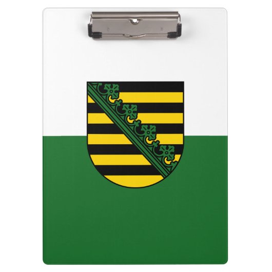 Fahne der sächsischen Klappe Klemmbrett (Vorderseite)