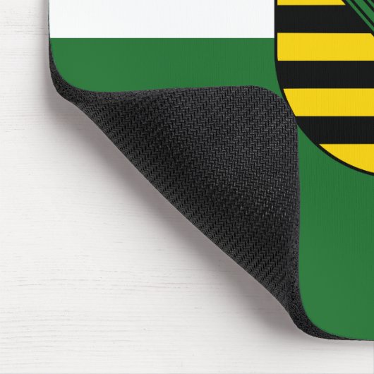 Fahne der sächsischen Maus Pad Mousepad (Ecke)