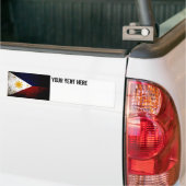 Fahne der Schwarzen Grunge Philippinen Autoaufkleber (Auf Lkw)