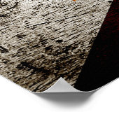 Fahne der Schwarzen Grunge Philippinen Poster (Ecke)