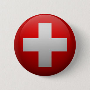 Fahne der Schweiz Button