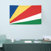 Fahne der Seychellen Banner (Messeveranstaltung)