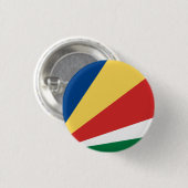 Fahne der Seychellen Button (Vorne & Hinten)
