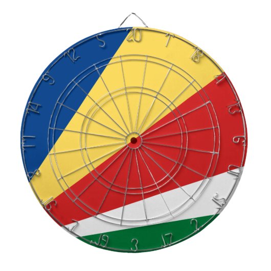 Fahne der Seychellen Dartscheibe (vorne)