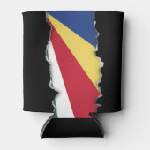 Fahne der Seychellen Dosenkühler (Vorderseite)