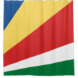 Fahne der Seychellen Duschvorhang