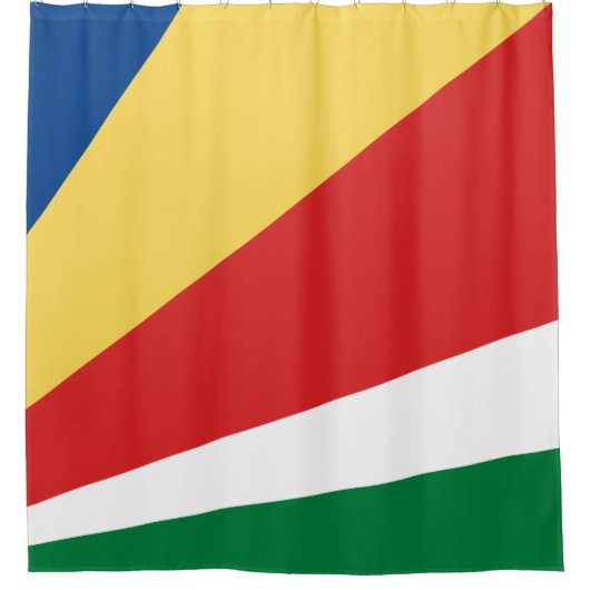 Fahne der Seychellen Duschvorhang (Vorderseite)