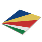 Fahne der Seychellen Fliese (Seite)