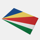 Fahne der Seychellen Fußmatte (Schrägansicht)