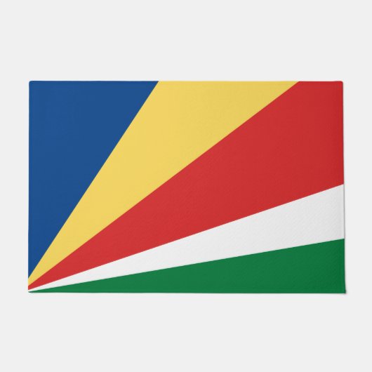 Fahne der Seychellen Fußmatte (Vorderseite)