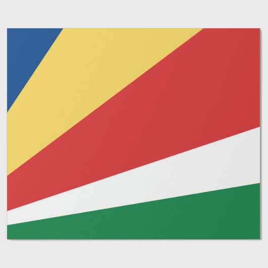 Fahne der Seychellen Geschenkpapier (Flach)