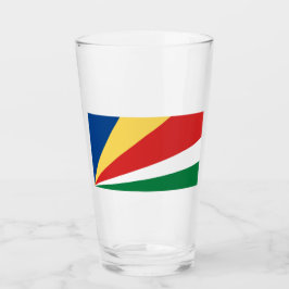 Fahne der Seychellen Glas