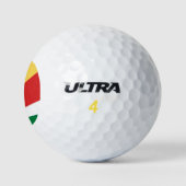 Fahne der Seychellen Golfball (Logo)