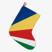 Fahne der Seychellen Großer Weihnachtsstrumpf (Vorderansicht (hängend))