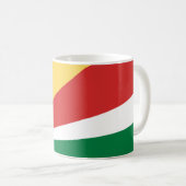 Fahne der Seychellen Kaffeetasse (VorderseiteRechts)