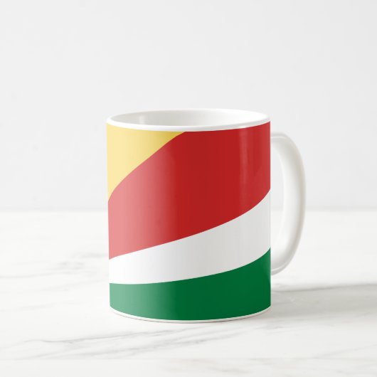 Fahne der Seychellen Kaffeetasse (VorderseiteRechts)