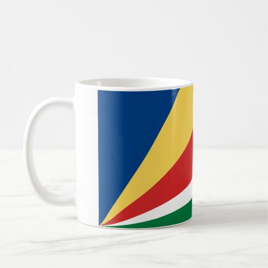 Fahne der Seychellen Kaffeetasse (Links)