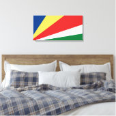 Fahne der Seychellen Leinwanddruck (Insitu (Schlafzimmer))