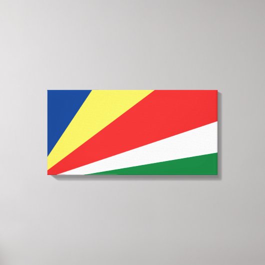 Fahne der Seychellen Leinwanddruck (Vorderseite)