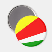 Fahne der Seychellen Magnet (Vorderseite/Rückseite)