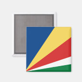 Fahne der Seychellen Magnet (Vorderseite/Rückseite)