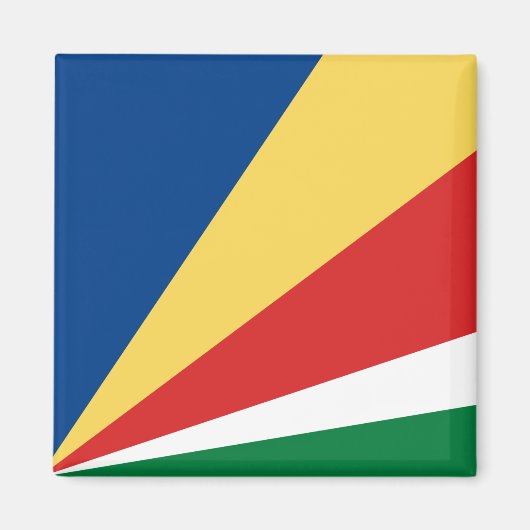 Fahne der Seychellen Magnet (Vorne)