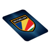 Fahne der Seychellen Magnet (Rechte Seite)