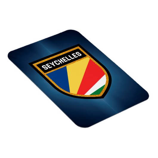 Fahne der Seychellen Magnet (Rechte Seite)