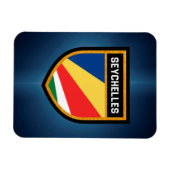 Fahne der Seychellen Magnet (Horizontal)