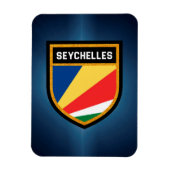 Fahne der Seychellen Magnet (Vertikal)