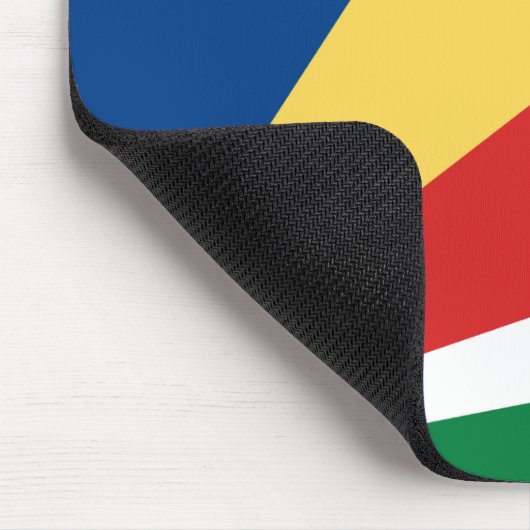 Fahne der Seychellen Mousepad (Ecke)