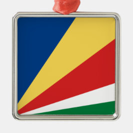 Fahne der Seychellen Ornament Aus Metall