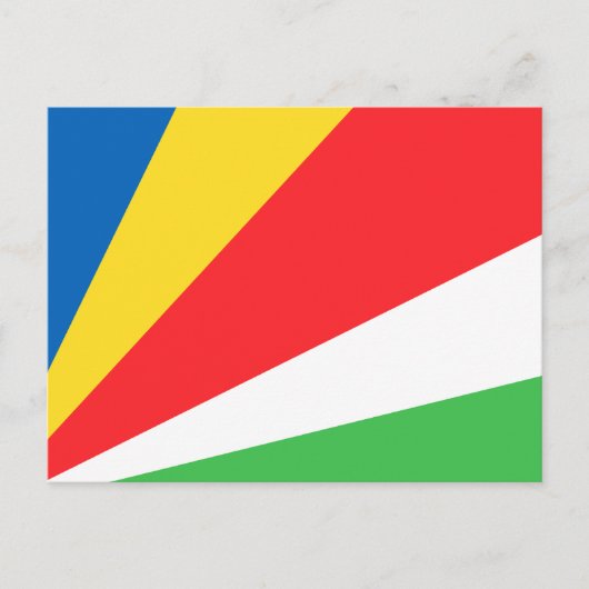 Fahne der Seychellen Postkarte (Vorderseite)