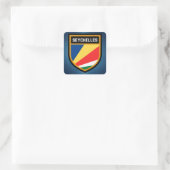 Fahne der Seychellen Quadratischer Aufkleber (Tasche)